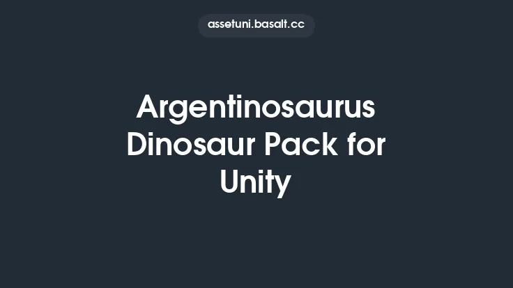 Argentinosaurus Dinosaur Pack for Unity Thumbnail