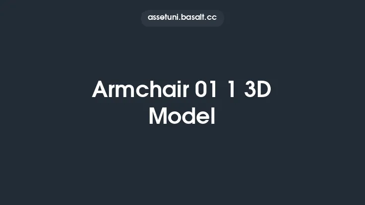 Armchair 01 1 3D Model Thumbnail
