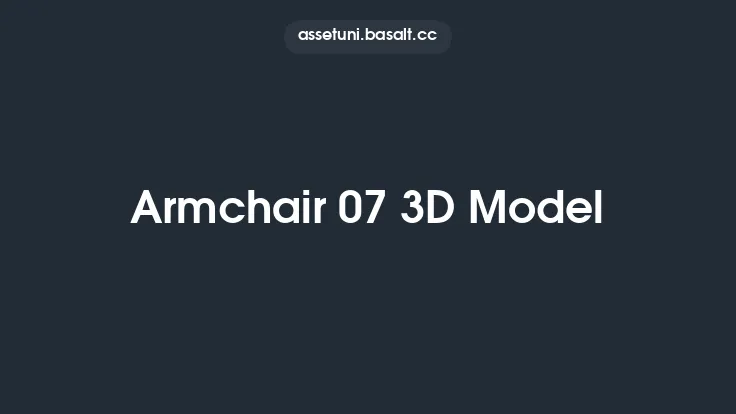 Armchair 07 3D Model Thumbnail