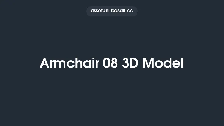 Armchair 08 3D Model Thumbnail