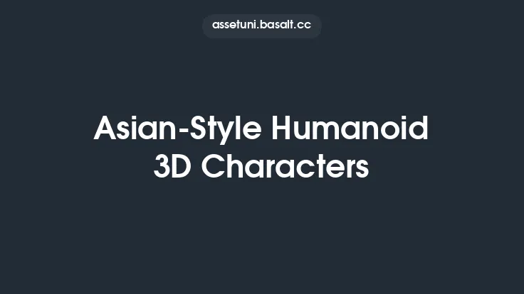 Asian-Style Humanoid 3D Characters Thumbnail