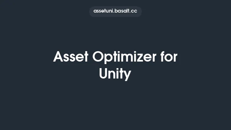 Asset Optimizer for Unity Thumbnail