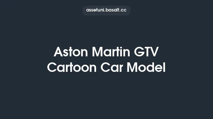 Aston Martin GTV Cartoon Car Model Thumbnail
