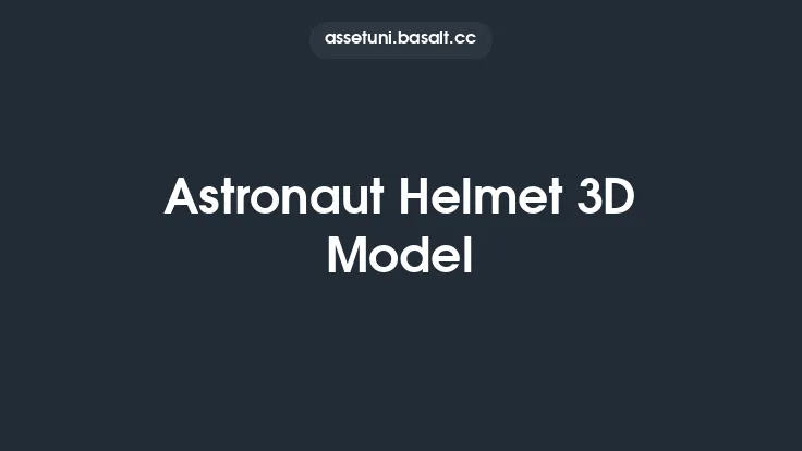 Astronaut Helmet 3D Model Thumbnail