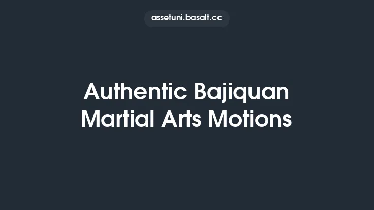Authentic Bajiquan Martial Arts Motions Thumbnail