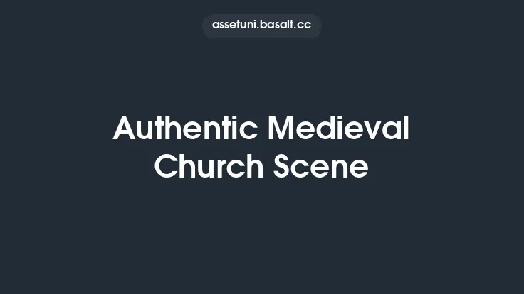 Authentic Medieval Church Scene Thumbnail