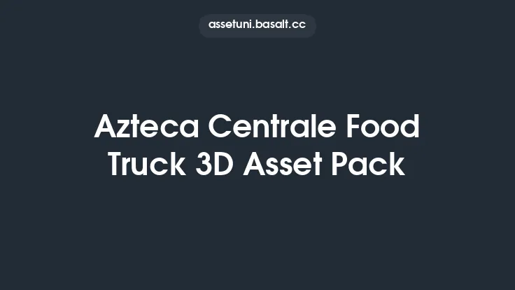 Azteca Centrale Food Truck 3D Asset Pack Thumbnail
