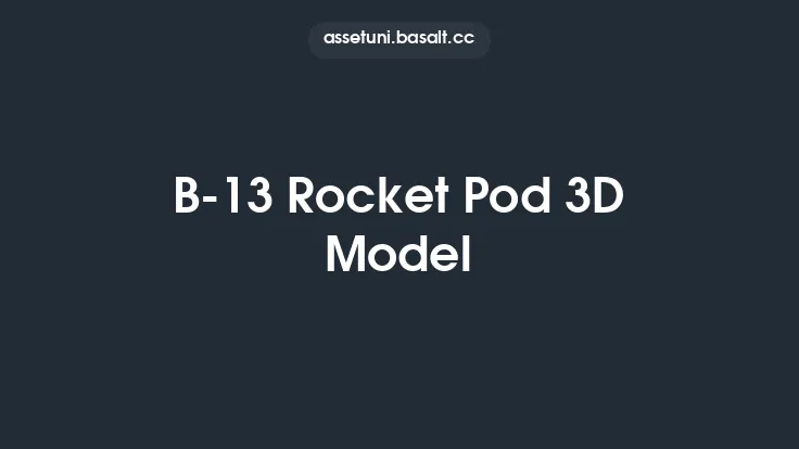 B-13 Rocket Pod 3D Model Thumbnail
