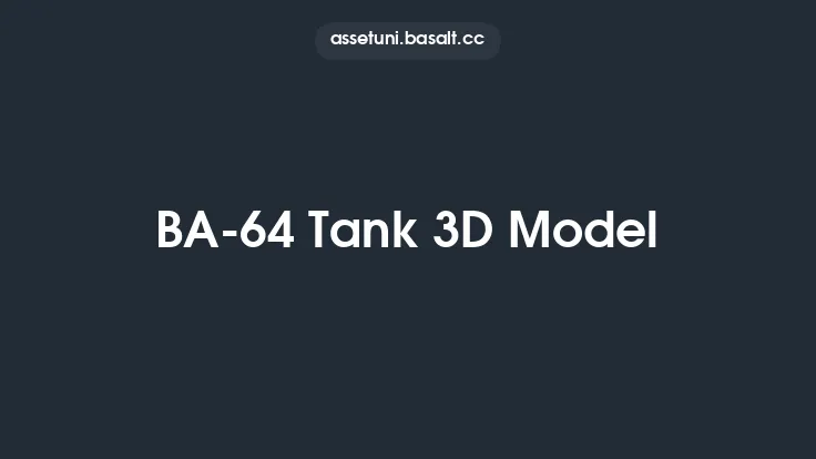 BA-64 Tank 3D Model Thumbnail