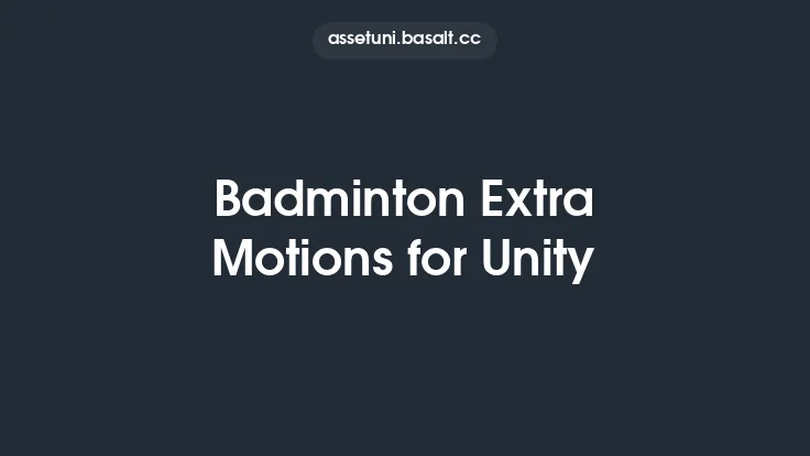 Badminton Extra Motions for Unity Thumbnail