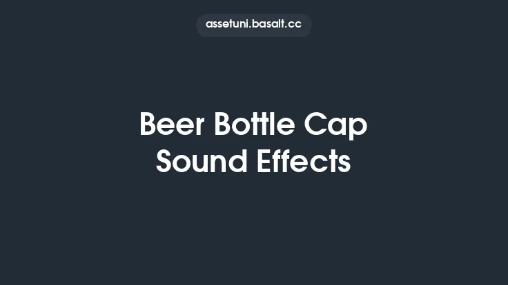 Beer Bottle Cap Sound Effects Thumbnail