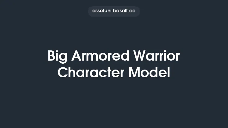 Big Armored Warrior Character Model Thumbnail