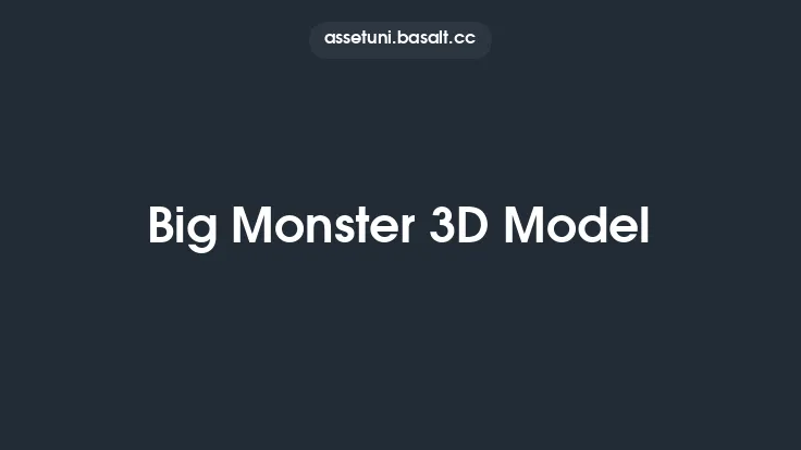 Big Monster 3D Model Thumbnail