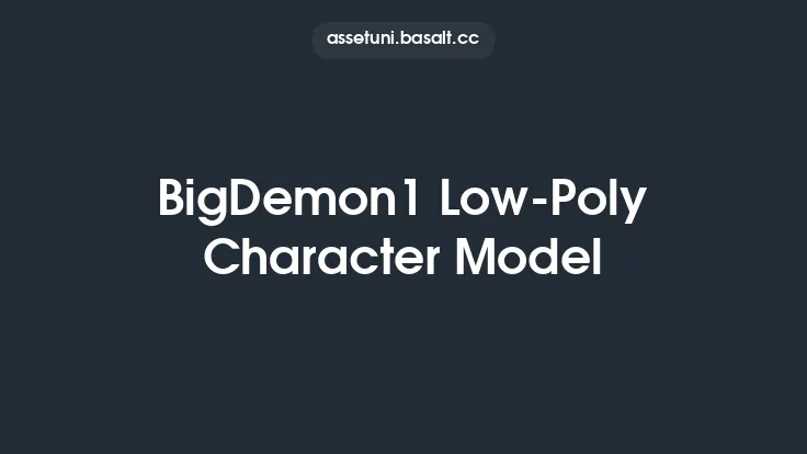 BigDemon1 Low-Poly Character Model Thumbnail