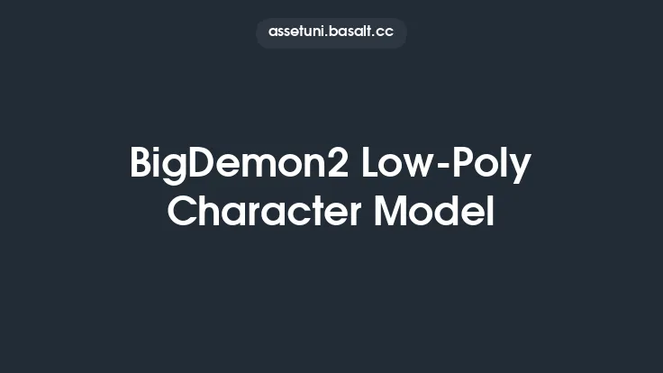 BigDemon2 Low-Poly Character Model Thumbnail