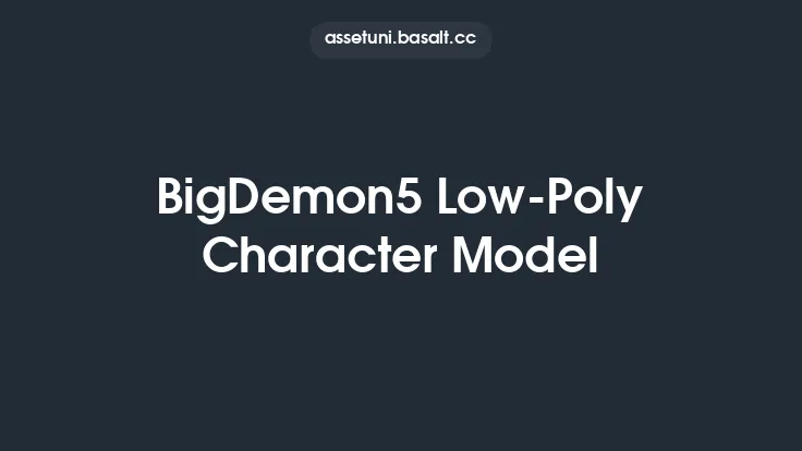 BigDemon5 Low-Poly Character Model Thumbnail