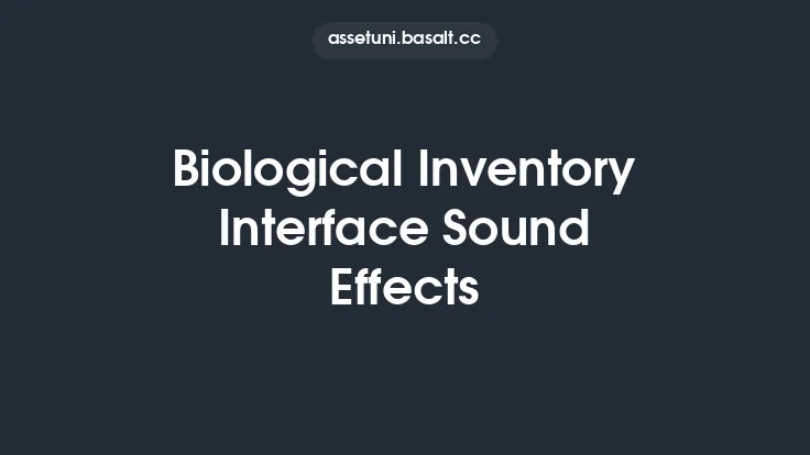 Biological Inventory Interface Sound Effects Thumbnail