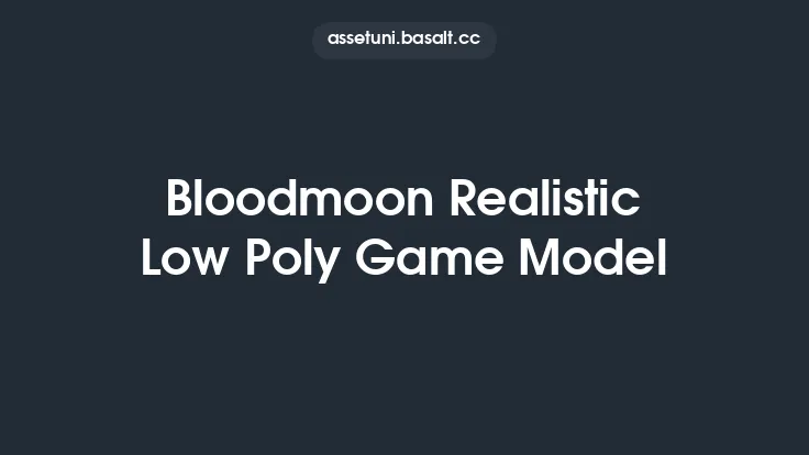 Bloodmoon Realistic Low Poly Game Model Thumbnail
