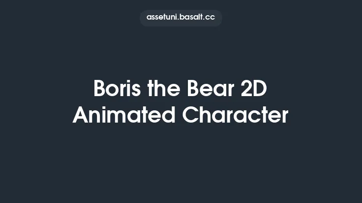 Boris the Bear 2D Animated Character Thumbnail