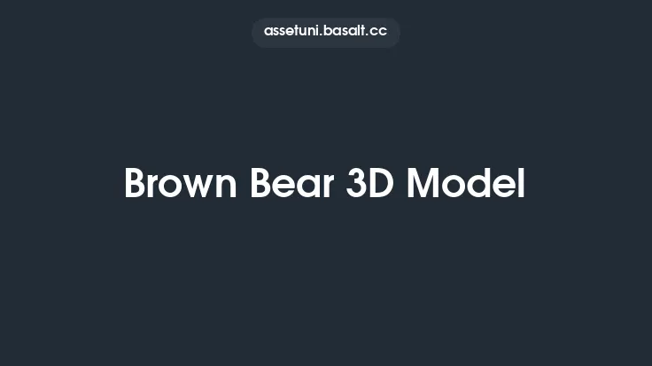Brown Bear 3D Model Thumbnail