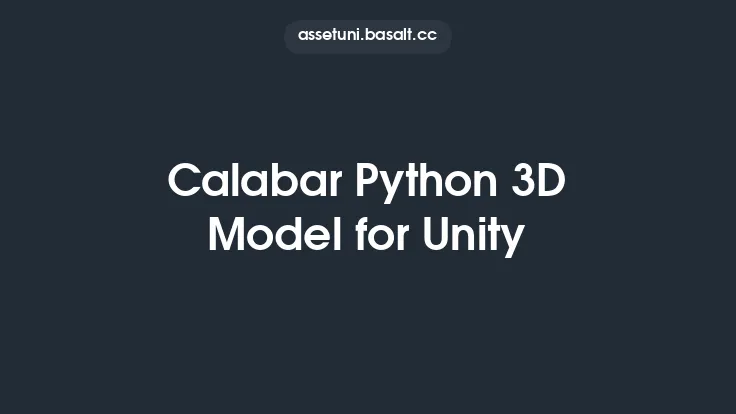 Calabar Python 3D Model for Unity Thumbnail