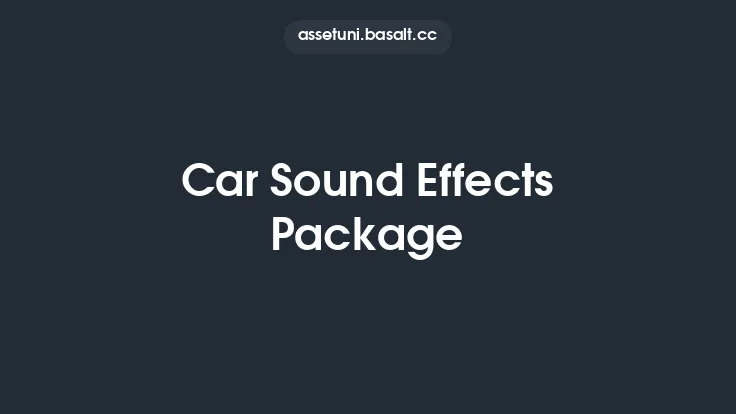 Car Sound Effects Package Thumbnail