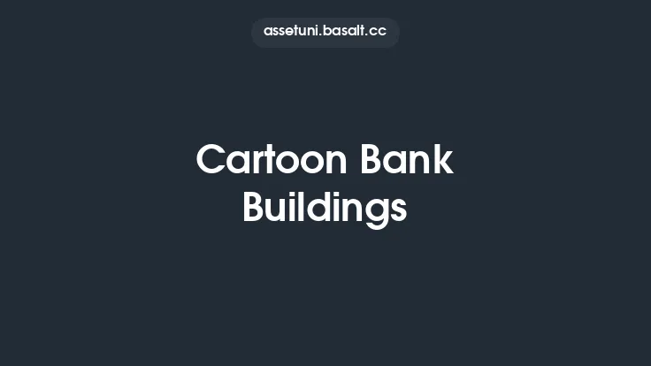 Cartoon Bank Buildings Thumbnail