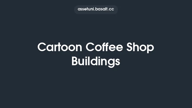 Cartoon Coffee Shop Buildings Thumbnail