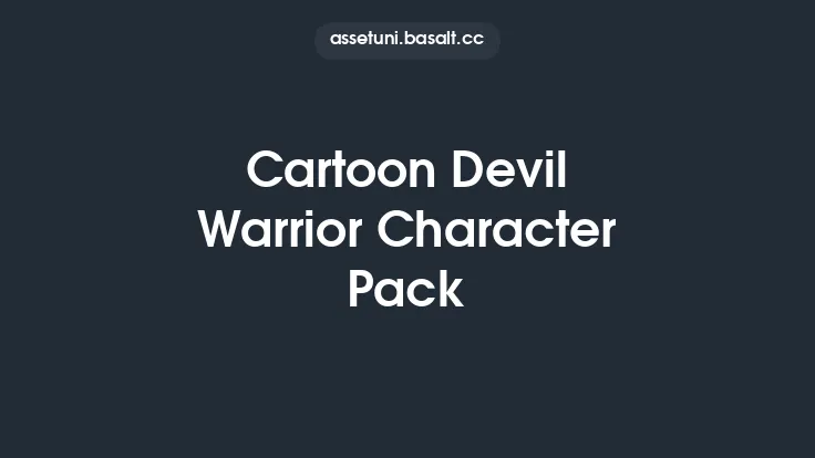 Cartoon Devil Warrior Character Pack Thumbnail