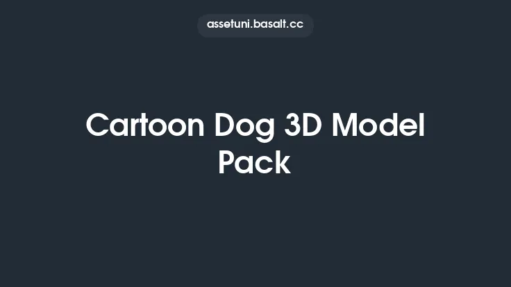 Cartoon Dog 3D Model Pack Thumbnail