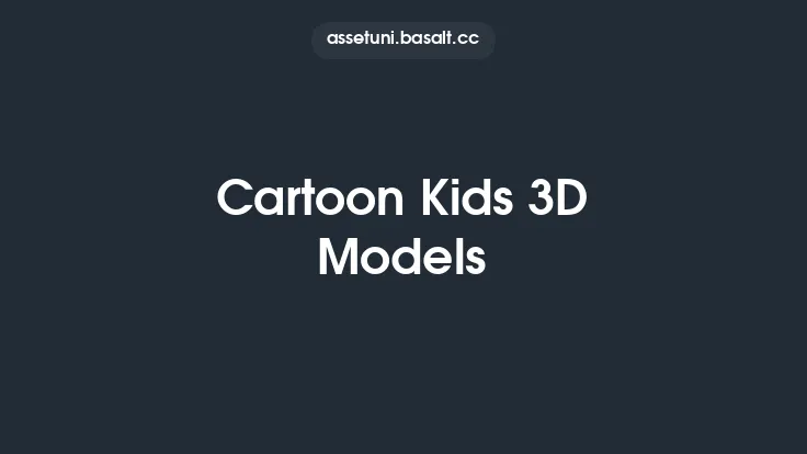 Cartoon Kids 3D Models Thumbnail
