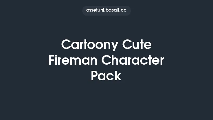 Cartoony Cute Fireman Character Pack Thumbnail