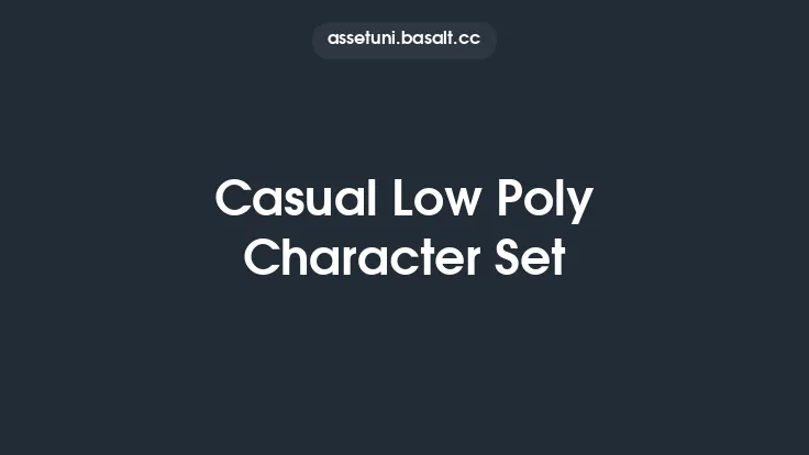Casual Low Poly Character Set Thumbnail