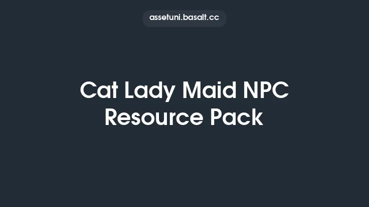 Cat Lady Maid NPC Resource Pack Thumbnail