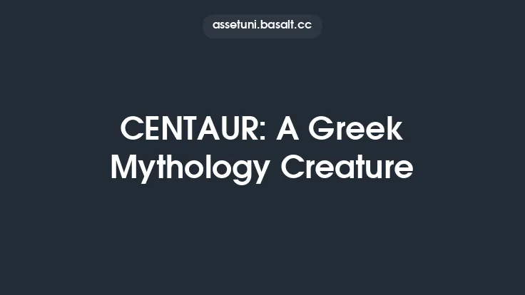 CENTAUR: A Greek Mythology Creature Thumbnail