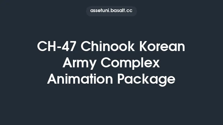 CH-47 Chinook Korean Army Complex Animation Package Thumbnail