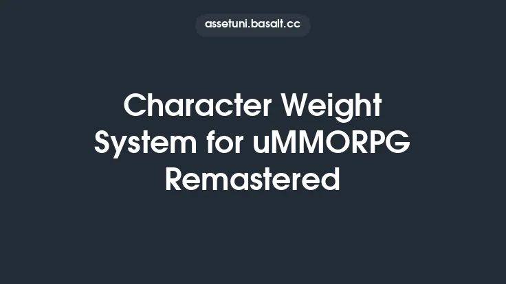 Character Weight System for uMMORPG Remastered Thumbnail