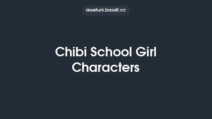 Chibi School Girl Characters Thumbnail
