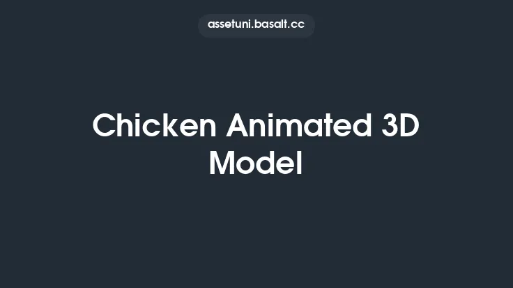 Chicken Animated 3D Model Thumbnail