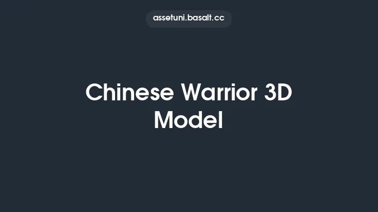 Chinese Warrior 3D Model Thumbnail