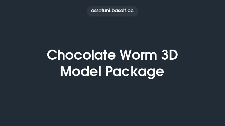 Chocolate Worm 3D Model Package Thumbnail