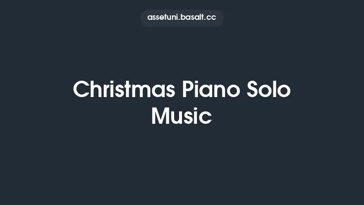 Christmas Piano Solo Music Thumbnail