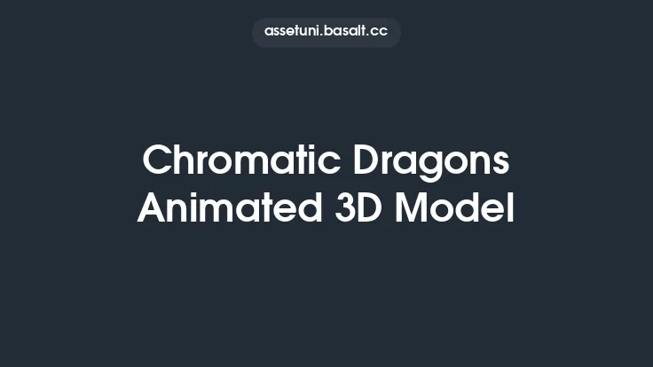 Chromatic Dragons Animated 3D Model Thumbnail