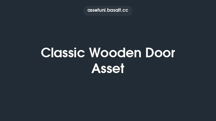Classic Wooden Door Asset Thumbnail