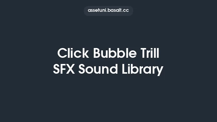 Click Bubble Trill SFX Sound Library Thumbnail