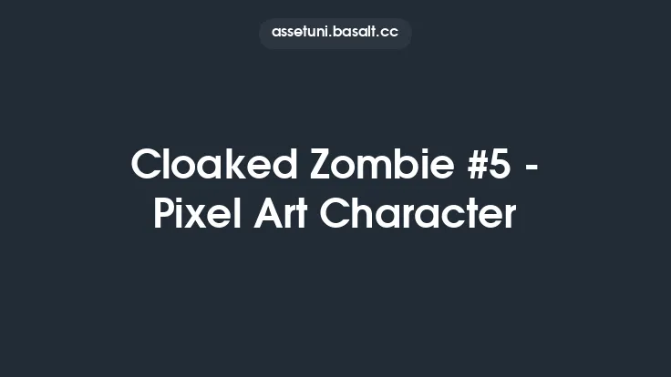 Cloaked Zombie #5 - Pixel Art Character Thumbnail