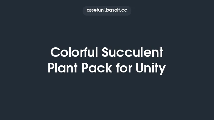 Colorful Succulent Plant Pack for Unity Thumbnail