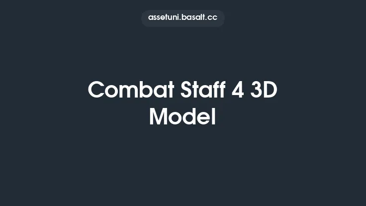 Combat Staff 4 3D Model Thumbnail