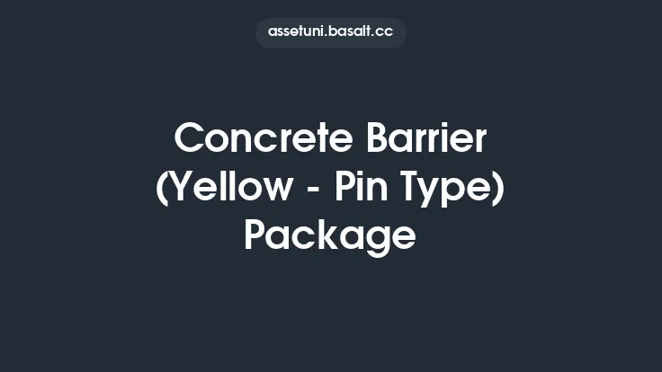 Concrete Barrier (Yellow - Pin Type) Package Thumbnail
