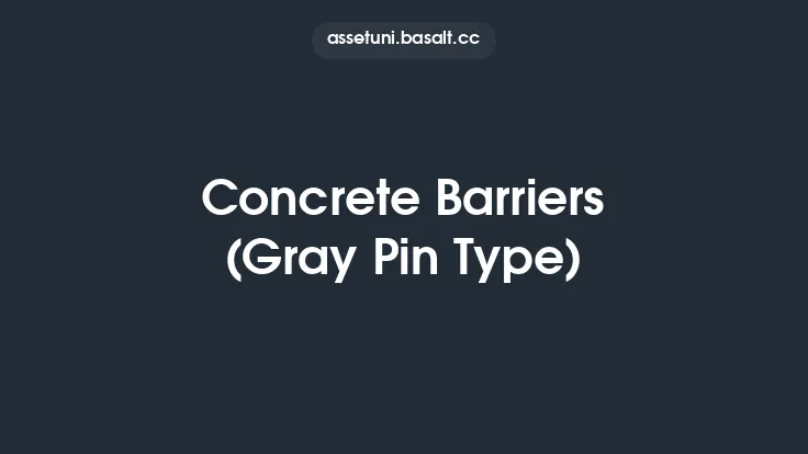 Concrete Barriers (Gray Pin Type) Thumbnail